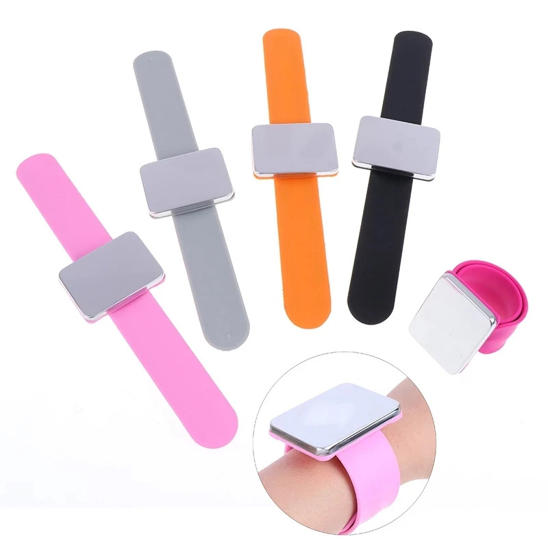 Haircare Styling Accessories Magnetic Wrist Band Pin Holder Pincushion Diy Magnetic Sewing Tools Silicone Wristband Hairstyle