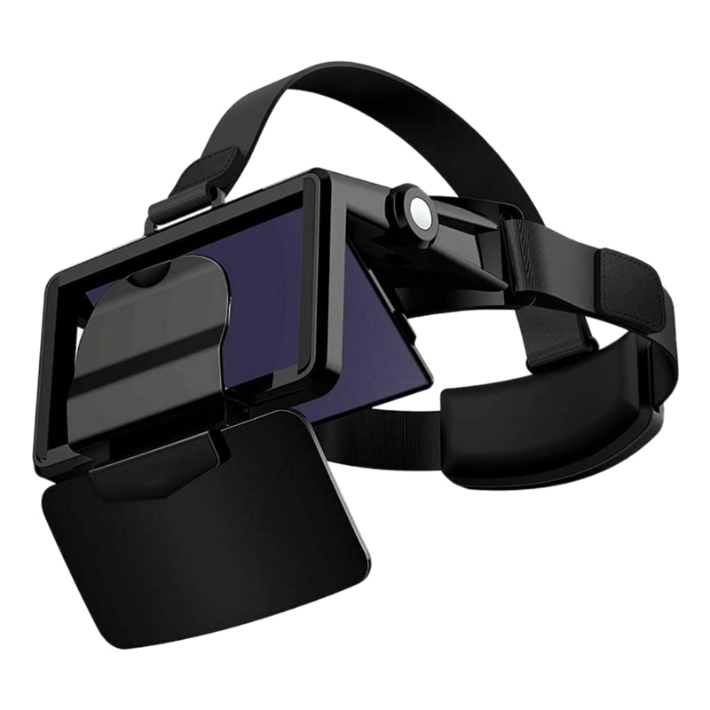 Vr lasit kypärä virtuaalitodellisuus vr lasit kuulokkeet paina älypuhelimeen pahvi casque älypuhelin android 3d linssi: Default Title
