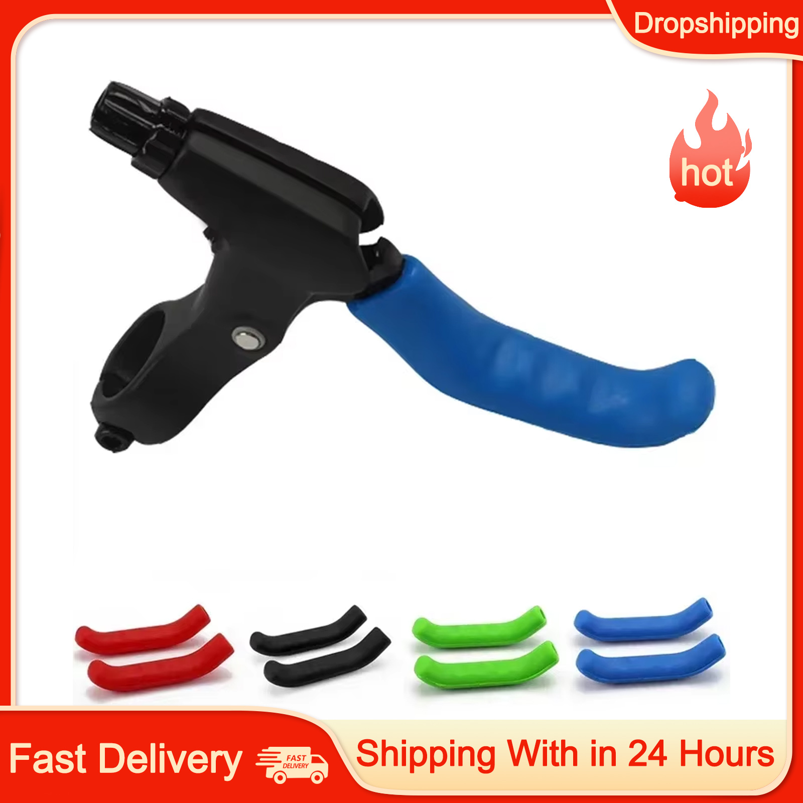Protectores de manillar antideslizantes para bicicletas, cubiertas de palanca de freno de silicona, protectores de palanca de freno de bicicleta de montaña, cubiertas protectoras