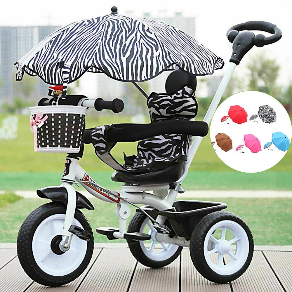 1pcs Adjustable Stroller Umbrella Rain UV Protection Baby Pram Pushchair Sun Shade Parasol With Universal Clamp