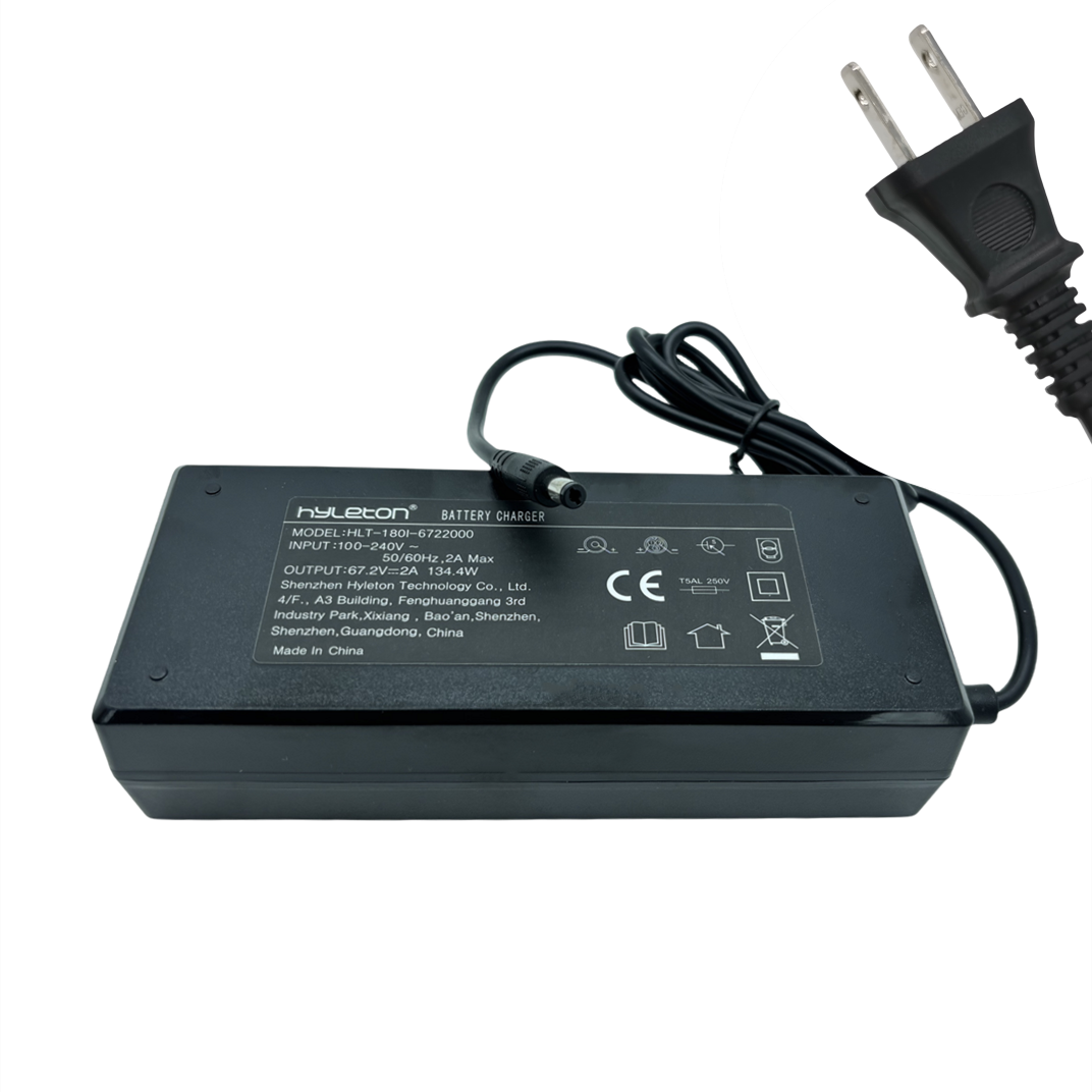 67.2V 2A Charger For 16S 60V Ebike Battery Pack Electric Bicycle Input 110v 230v | Australia