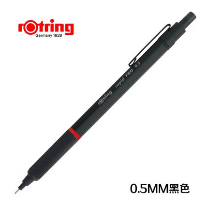 Original Germany rotring Rapid pro mechanical pencil 0.5mm &amp;0.7mm&amp;2.0mm with metal telescopic pen tip better than rotring 600: white
