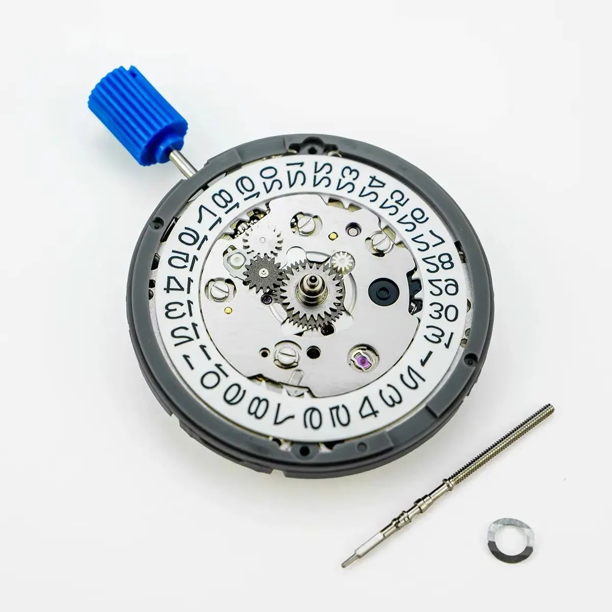 NEUES GMT NH34 Automatisches mechanisches Uhrwerk Schwarz 3/3,8H Datumsrad Hohe Genauigkeit 24 Juwelen NH34A 4R34 24H Zeiger GMT-Funktion: Schwarz
