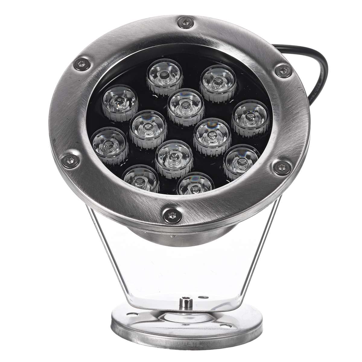 3W 6W 12W IP68 Led Onderwater Licht Rgb Outdoor Waterdichte Kleurrijke Water Spotlight Zwembad Licht Fontein licht: 12W