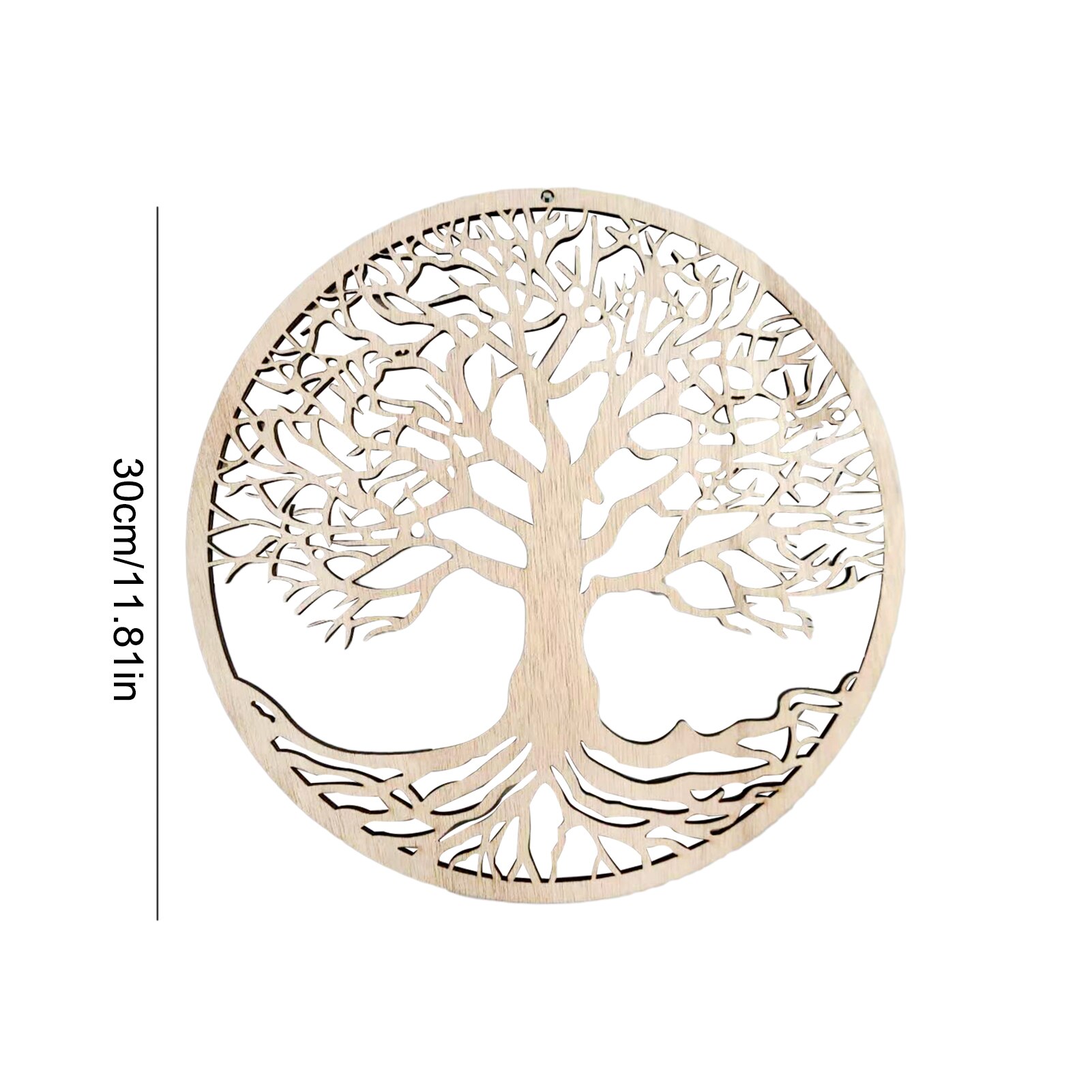 Tree Of Life Wall Decor Art Craft Making Sacred Geometry Ornament Wooden Hanging Artwork Round Wallpapers Home Decoration