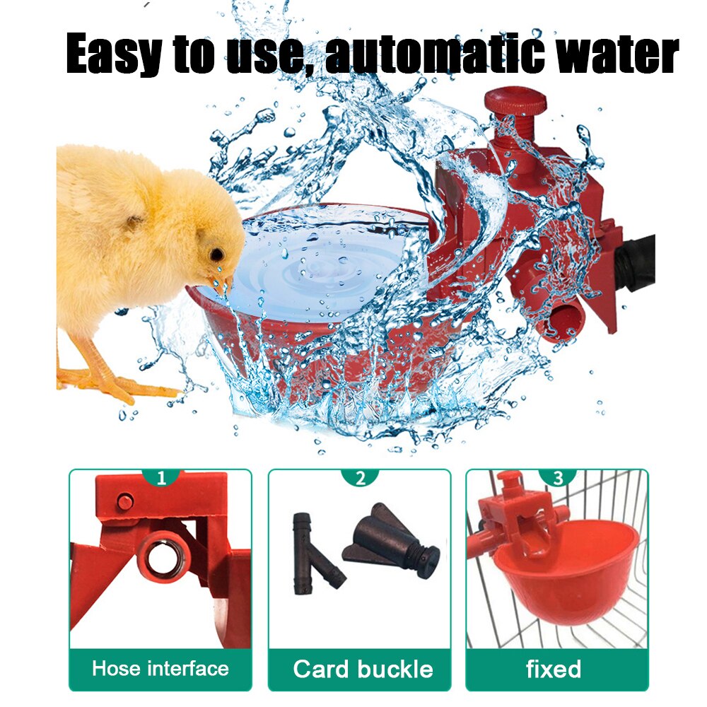 10 Pcs Kip Drinker Voor Kippen Kwartel Drinken Bowls Kippenhok Chick Drinknippels Pluimvee Drinkwater Systeem