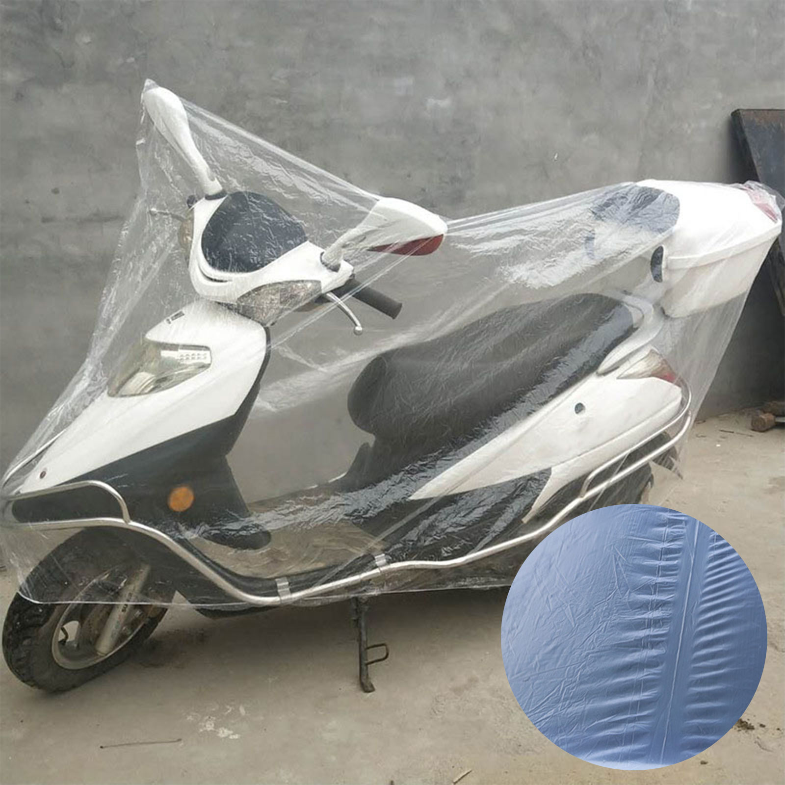 2pcs Temporary Mountain Bike Rain Cover Waterproof Heavy Duty Cycle Cover-Transparent Cycling Bicycle Protective Gear