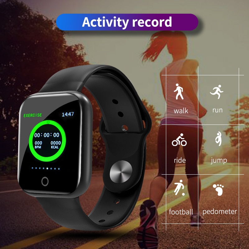 Mens Smart Horloges Waterdicht Ip67 Met Bloeddruk Meting Hartslag Monito Bluetooth Fitness Tracker Vrouwen Android Ios