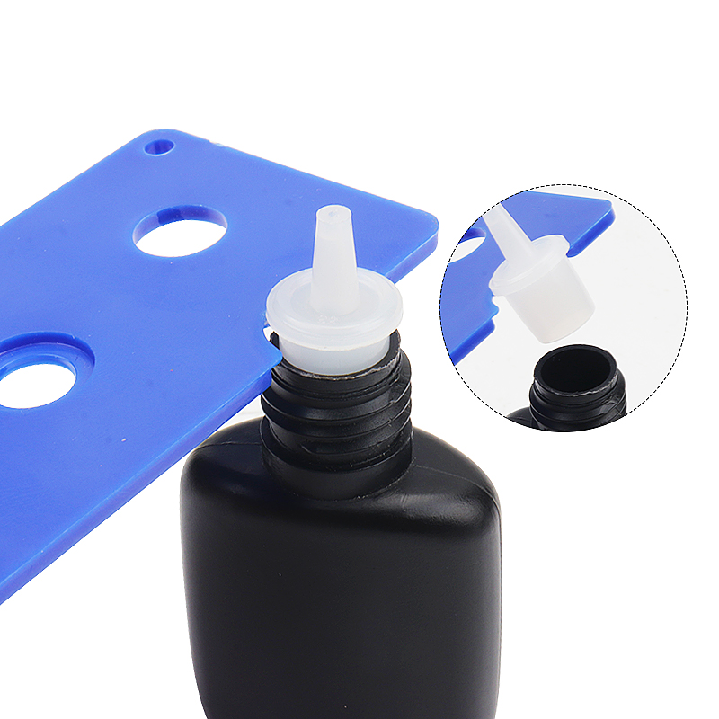 Bottiglia di colla per ciglia tappi di plastica apribottiglie di ricambio testa della bocca della bottiglia uso della colla estesa strumenti di estensione delle ciglia anti-blocco