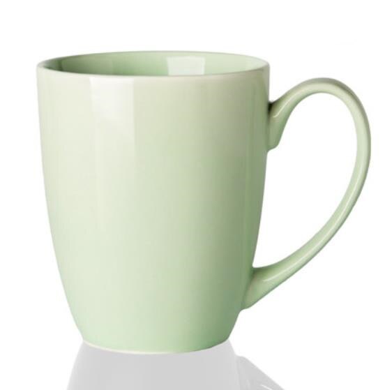Tasses à café en porcelaine, en céramique, simples, colorées, pour le bureau, articles ménagers, couleur bonbon, pour le petit déjeuner, pour le lait: Green