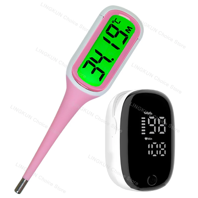 Termómetro rápido de silicona 9S para fiebre, termómetro Digital infrarrojo para el cuerpo Basal, pantalla LED de temperatura Rectal para axila Oral: Matte