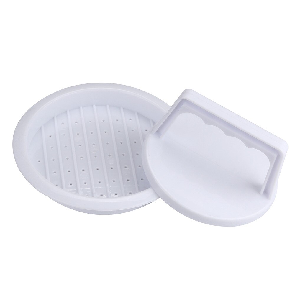 Plastic Patty Pers Vorm Hamburger Mold Maker Ronde Vlees Mince BBQ Familie party DIY Hamburgers Tool
