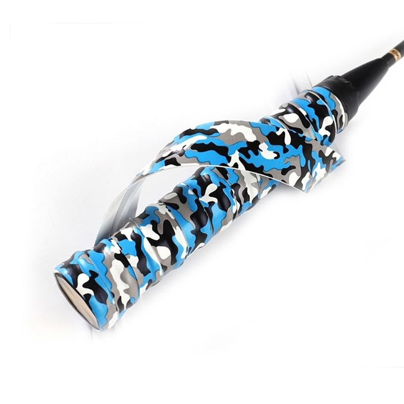 Udendørs sports camouflage tennis badminton ketcher greb skridsikker svedabsorberende tape overgrip fiskestænger svedebånd  h58d