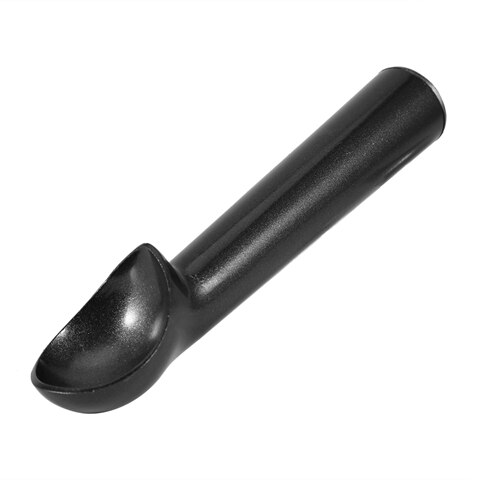 Ice Cream Tools Portable Aluminum Alloy Non-stick Anti-feeze Scoop Spoon For Home Kitchen Accessories: Matte Black