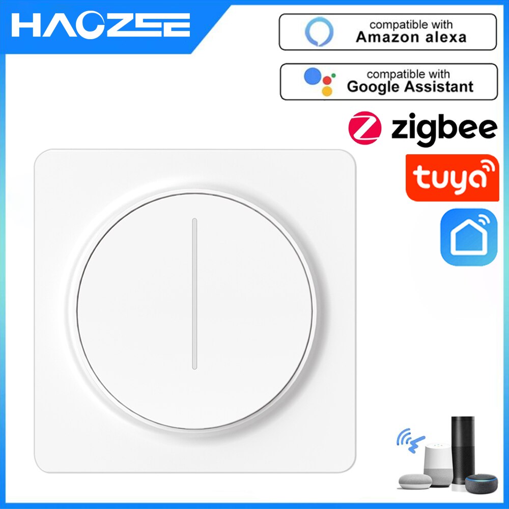 Tuya Zigbee Smart Dimmer Afstandsbediening Touch Dimmer Led Voice Control Compatiable Met Alexa Google Home Assitant
