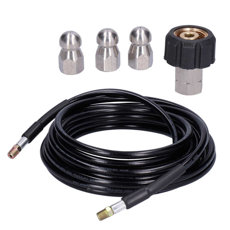 Drain Reinigung Schlauch Kanalisation Jetter Kit Druck Washer Düse Zubehör