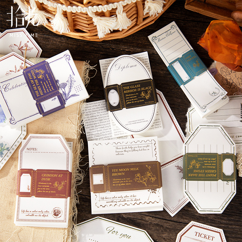 52 Uds. De papel Vintage para álbum de recortes, diario basura, planta, etiqueta estética, planificador, Collage, diario, suministros decorativos, materiales artesanales