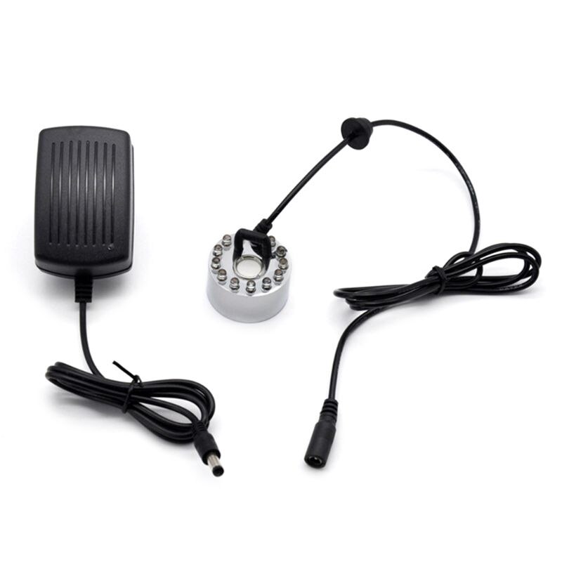 Générateur de brume ultrasonique, nébuliseur, fontaine d&#39;eau, étang, 12 LED, atomiseur, humidificateur d&#39;air, prise US/UK/EU/AU