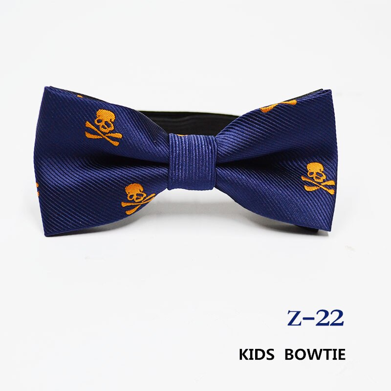 Pajarita clásica a rayas para niños, corbatas de Jacquard para bebés de 53 colores, con lazo elástico de mariposa: Z-22