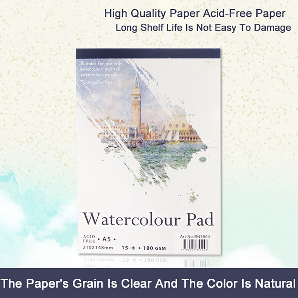 A3 A4 A5 Hardcover Sketch Book Stationery Watercolor Paper Sketchpad Blank Painting Drawing Diary Notebook Art Supplies