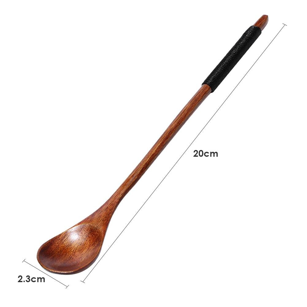 Natural Wood Chopsticks Spoon Japanese Korean Reusable Chopsticks for Sushi Kitchen Tableware Chinese Set Handmade: Spoon 1