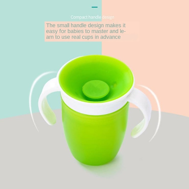 1pc 360 babymuggar kan roteras magic cup baby learning drickskopp läckagetät barn vattenkopp flaska 240ml inlärningskopp