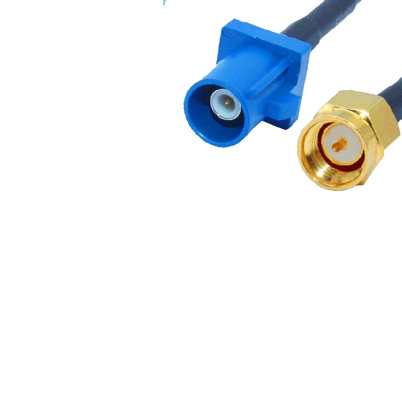 Fakra c adapter stik til sma han gps antenne fakra forlængerkabel til nissa til skoda til benz til ford til jeep til mitsubishi