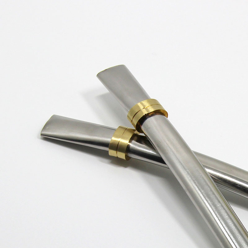 1pcs/lot Flat Yerba Mate Straw 304 Stainless Steel Filter Drinking Straw Smooth MS-5625 Bar Tools