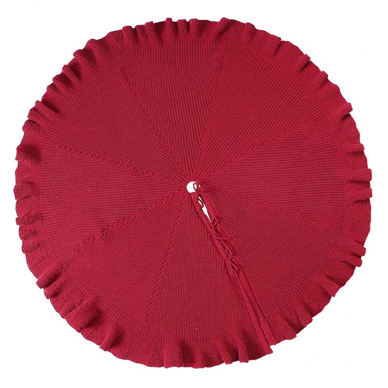Witte kerstboomrok 110 cm stof | It's all about Christmas