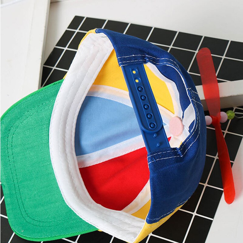 2 st vuxen copter helikopter propeller hatt ball cap clown kostym tillbehör