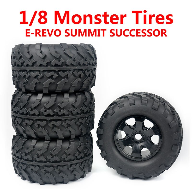 RC Car Parts Remote Control Model Cars 1/8 Truck Tire Street Off-road Buggy 160*85mm Tires E-REVO SUMMIT SUCCESSOR Wheels Wheel