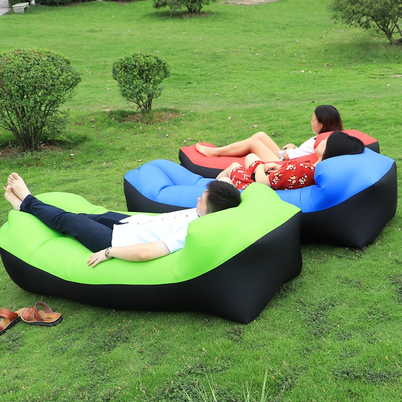 Inflatable Sleeping Bag Lazy Sofa Beach Bed inflatable Couch Travel Sleeping Bag Inflatable Pillow Lounge