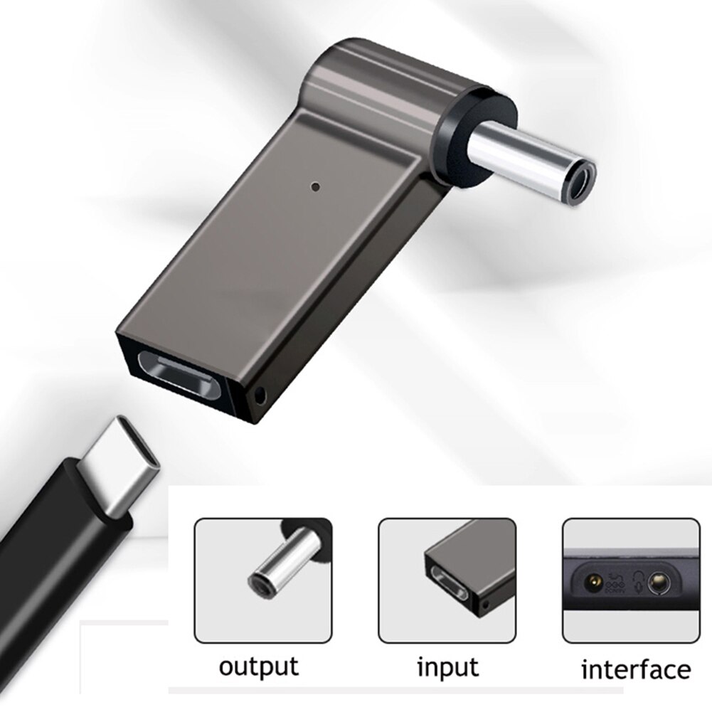 PD 100W szybka wtyczka ładowania rodzaj USB C żeńskie gniazdo gniazdo do 4.5x3.0 4.0x1.7 5.5x2.1 5.5x2.5 7.4x5.0 4.0x1.35 mężczyzna konwerter wtyczki