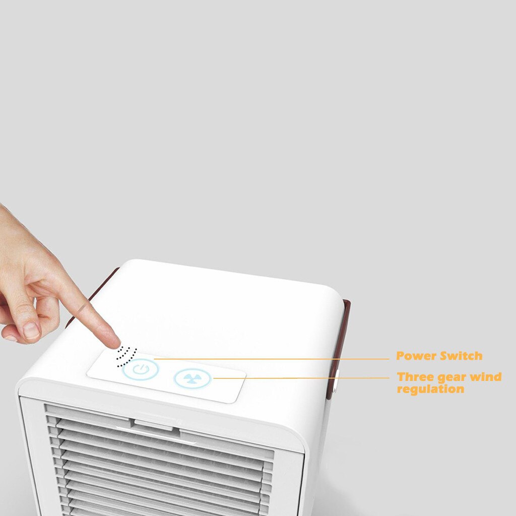 Air Cooler Portable Water Cooling Fan Mini Home Air Conditioner USB Charging Cooler Fan USB Personal Space Cooler Fan