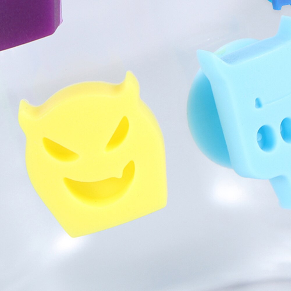 12 Stuks Siliconen Glas Marker Creatieve Gezicht Drink Bedels Label Mark Glas Identificatie Voor Party Banquet