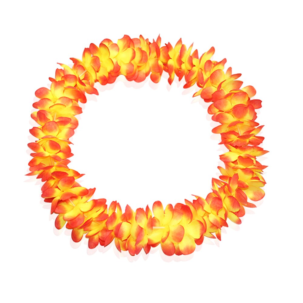 108 cm Flower garland Hawaiian Hula Cloth Garland necklace Party Beach Decor Home decor + Plastic: orange