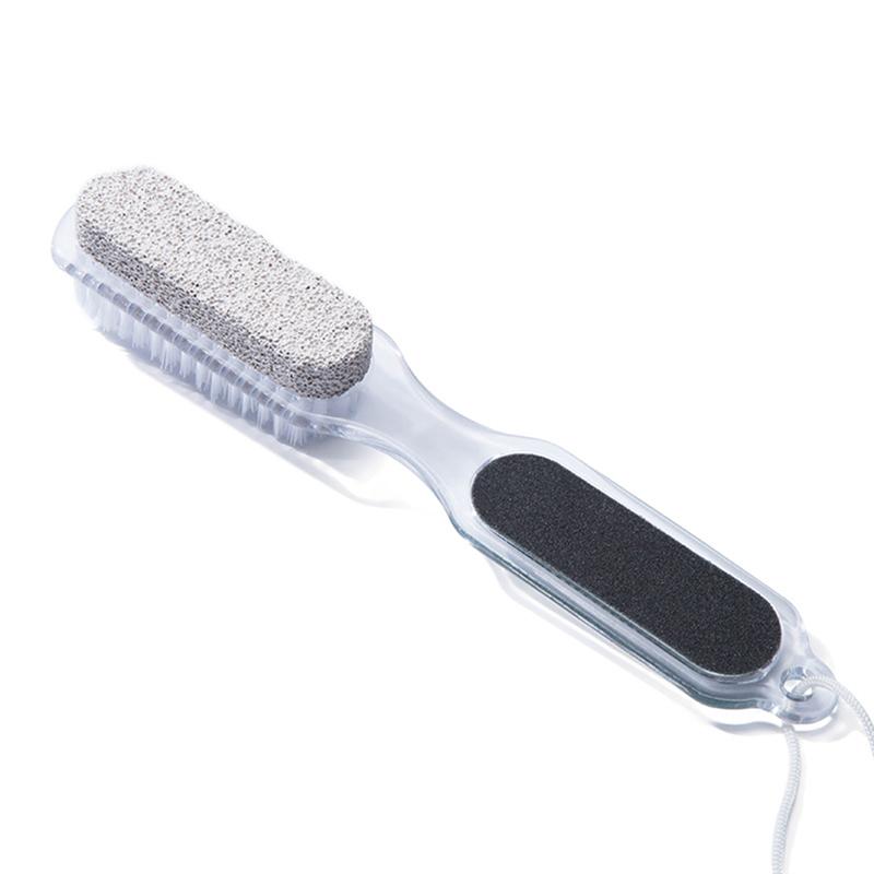 4 in 1 Foot Wand Foot Care Tool including Pumice Stone Nail Brush Foot File Callus Reducer