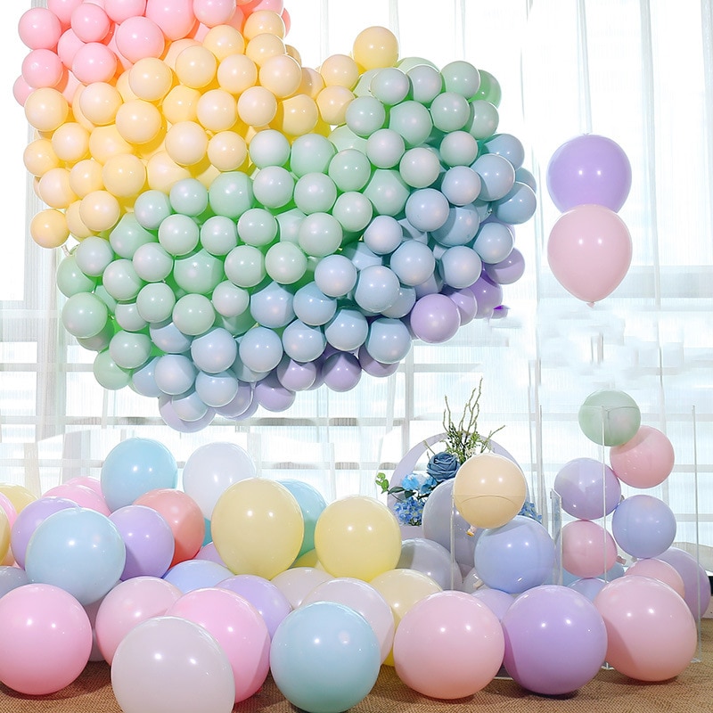 10 stuks /5 inch kleurrijke macaron latex ballon snoepkleurige ballon bruiloft verjaardag feestdecoratie ballon