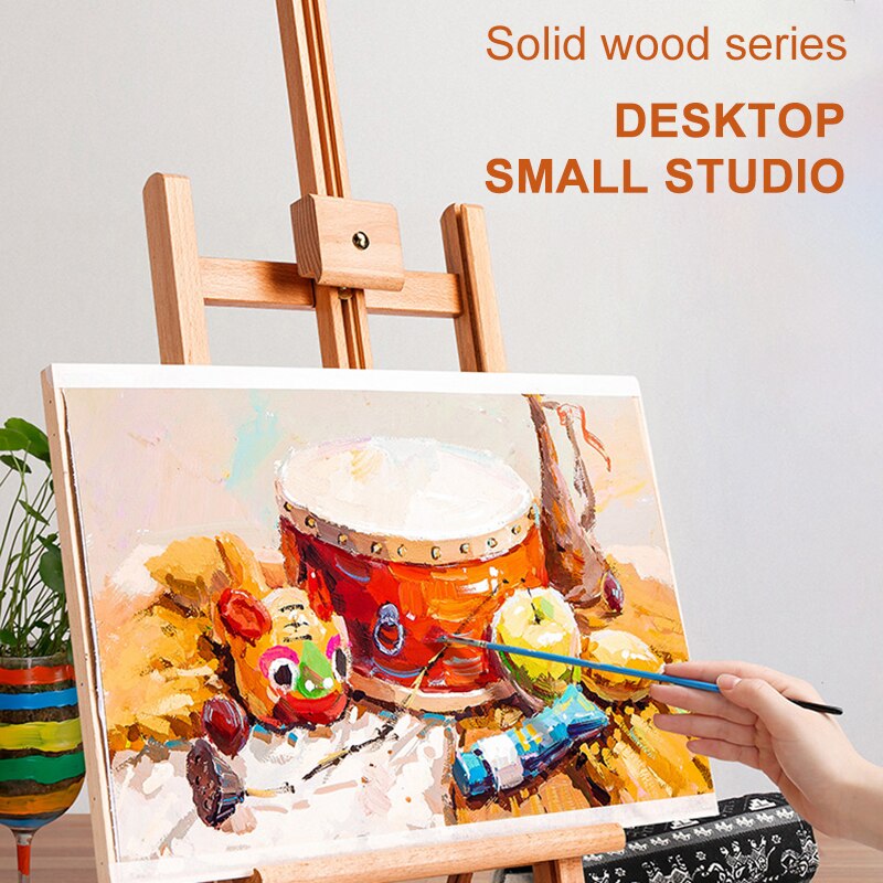 Desktop Easel Art Student's Drawing Board 4k Easel Folding Portable Beginner Watercolor Oil Painting Wooden Easel Sketch