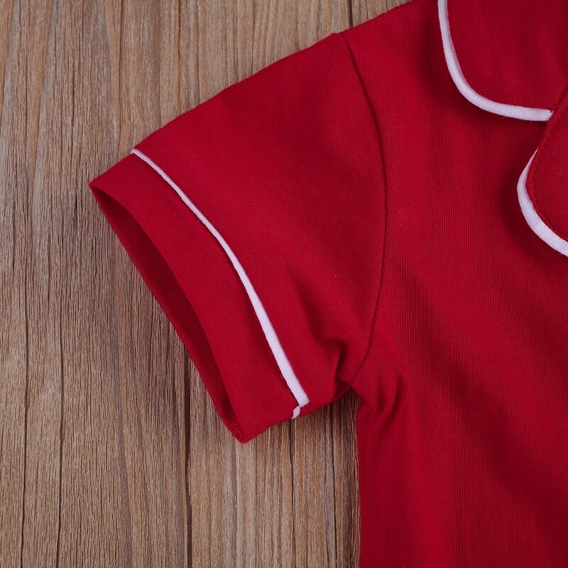 1-7Y Toddler Kids Baby Boy Girl Short Sleeve T-shirt Tops Shorts 2PCS Homewear Sleepwear Pajamas Set Summer Sleeping Clothes