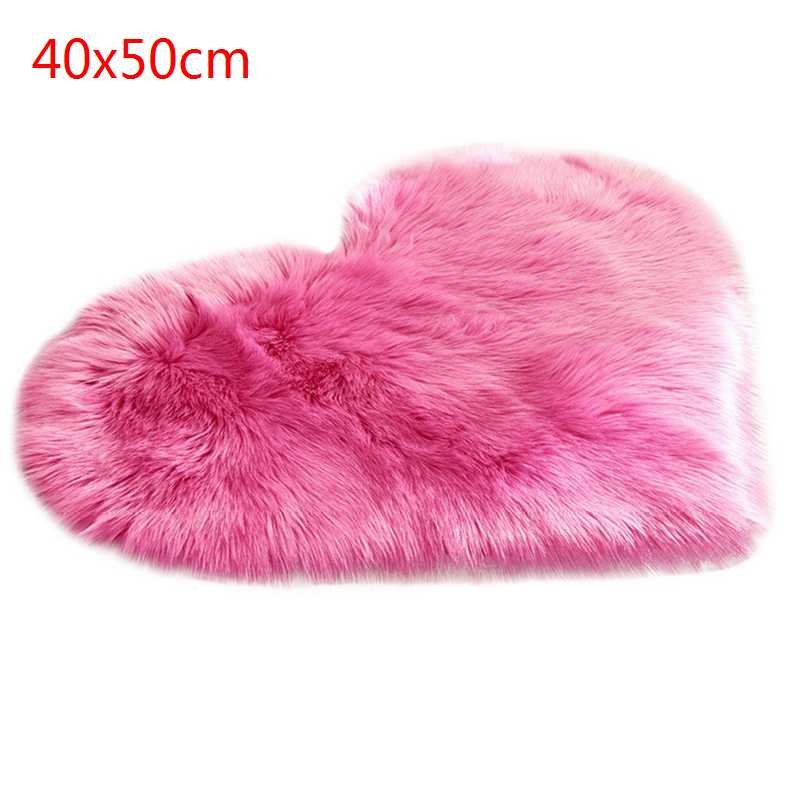 Tapis fourrure artificielle en peau de mouton | Tapis poilu de salon et de chambre à coucher, fourrure de peau, tapis de surface uni et pelucheux, tapis Faux lavable pour chambre à coucher: C-340x50cm