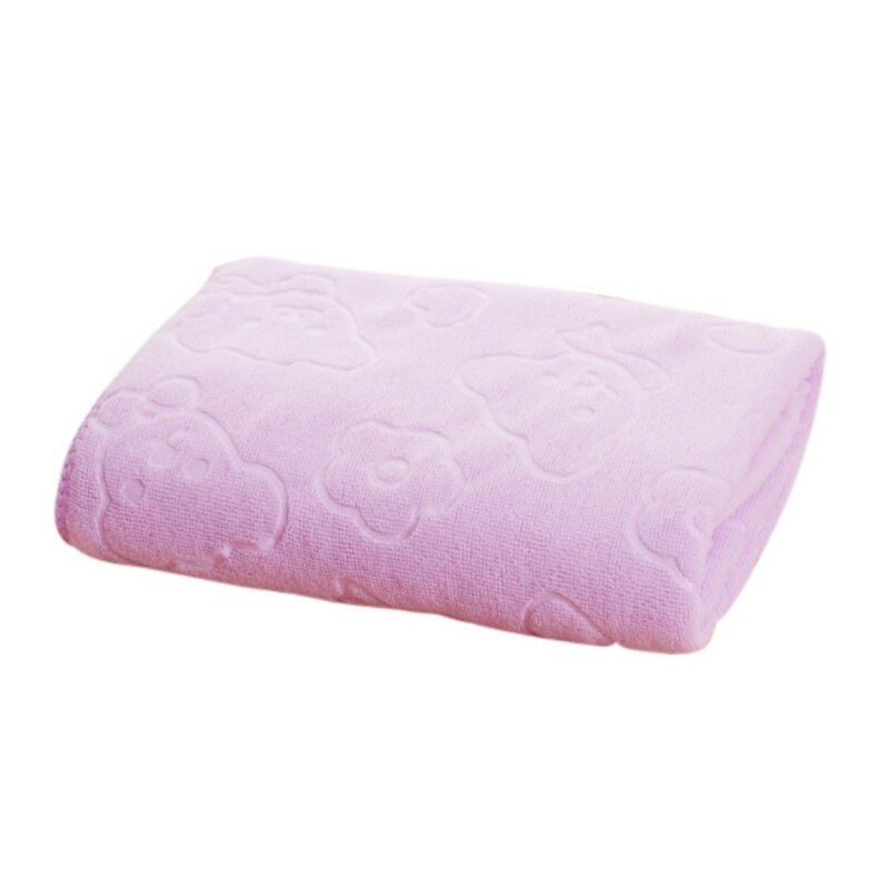 Newborns Baby Blankets Warm Fleece Thermal Soft Stroller Sleep Cover Bear Infant Bedding Wrap Kids Bath Towel: Purple