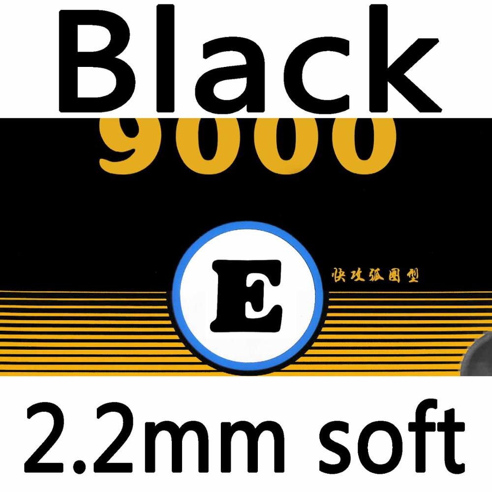 Original Yinhe / Milky Way / Galaxy 9000E (9000 E, 9000-E) pips-in table tennis / pingpong rubber with sponge: black soft