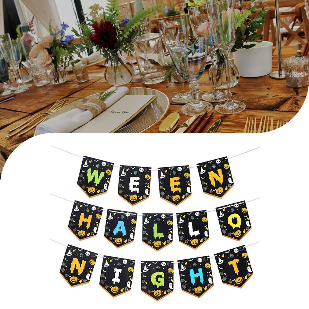 Halloween Props Party Decoration Supplies Set Party Tableware Set Complete Variety Exquisite Decoration Set 1