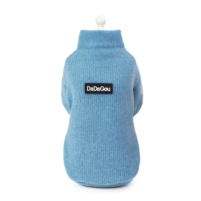 Hund Hoodies Winter Haustier Mantel Jacke Outfit Warme Hund Kleidung zur Seite fahren Welpen malteser Yorkshire Kleidung Pudel Pommerschen Kostümich: Blau / XL