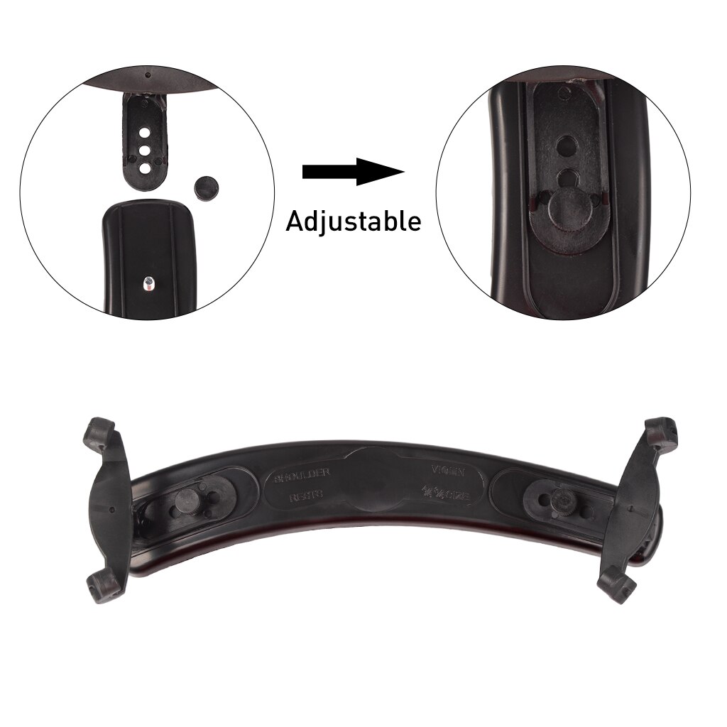 Violin Shoulder Rest For 15'' 16'' Viola With Collapsible And Height Adjustable Feet Maple Wood Grain