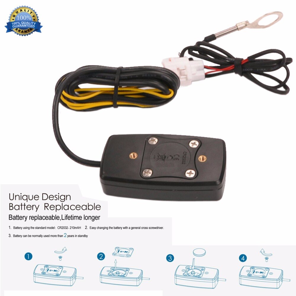 Digital LCD tachometer hour meter thermometer temperature for gas UTV ATV outboard buggy tractor JET SKI paramotor