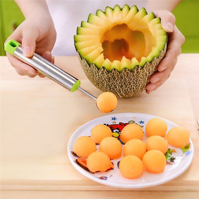 1 pièces fruits cuillère crème glacée creuser boule Scoop cuillère boule bricolage Melon fruits cuillère plats outils de cuisine