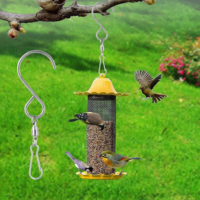 8pcs Swivel Hooks Clips for Hanging Wind Spinners Wind Chimes Crystal Twisters Party Supply Rotating Display S Hooks