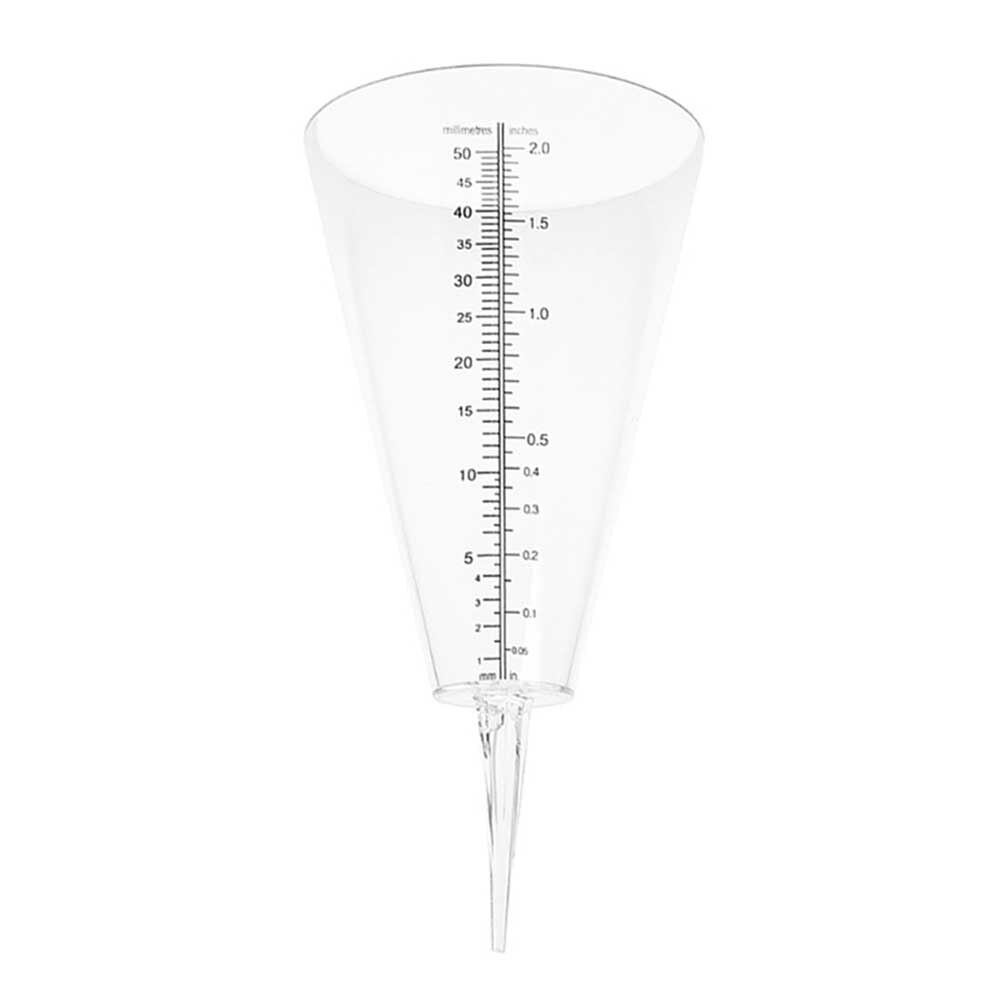 Home Quick Read With Graduated Outdoor Clear Conical Portable Rain Gauge Measurement Tool Garden Water Ground